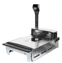 Magellan 9900i Scanner/Scale, Medium Platter (Medium Platter is not standard), Fixed Produce Rail/Shelf Mount with Scale Sentry, US/Single Interval/English Config, US Std Brick and Cord, RS/RS Std I/F, No Cable, No EAS